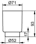 KEUCO Acrylglas-Becher City 00850
