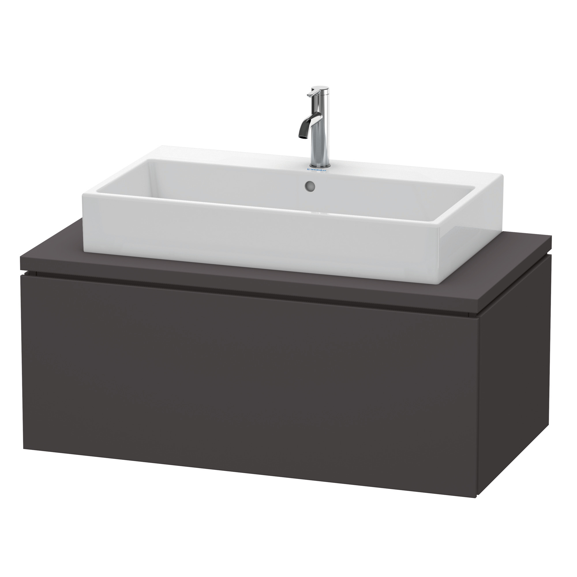Duravit WTU für Konsole L-Cube 400x1020x547mm 1 Auszug, Graphit Supermatt