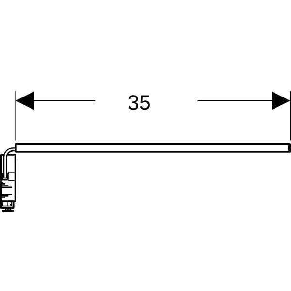 Geberit Lichtleiste für Schublade, L:35cm