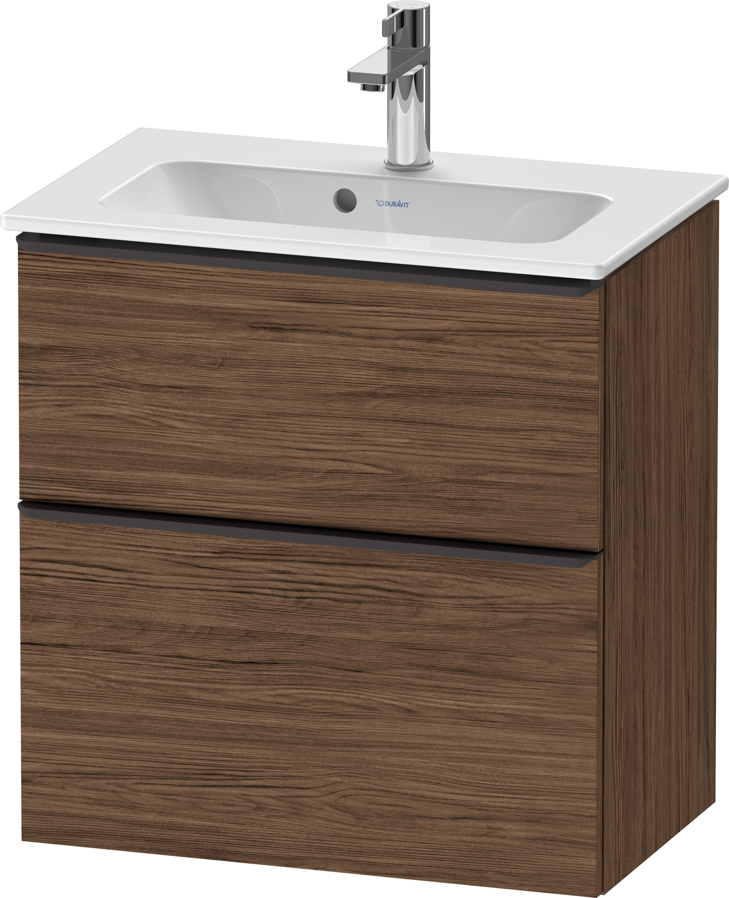 Duravit D-Neo WTU,Ausz:1,Schubk:1,GR:Dia.Schw 610x372x625mm,Wandh,Nussb.Dkl.Matt,Dek.