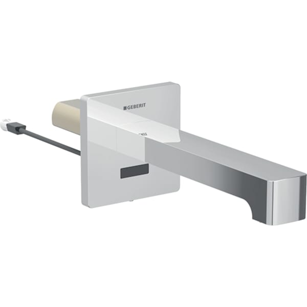 Geberit Brenta Waschtischarmatur Wandmontage hochglanz verchromt, L: 17cm