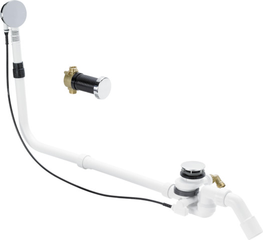 Viega Ab-und Überlauf Multiplex Trio F 6145.6 in 1070mmxDN40/50 verchromt