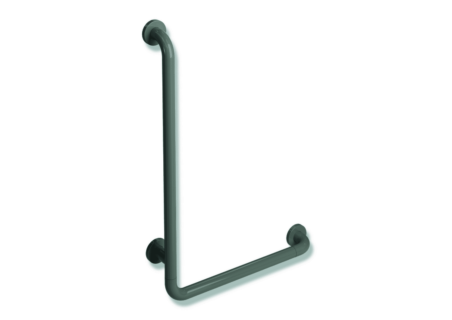 HEWI Winkelgriff Ser 801, d:33, AM:750mm, W:500mm felsgrau