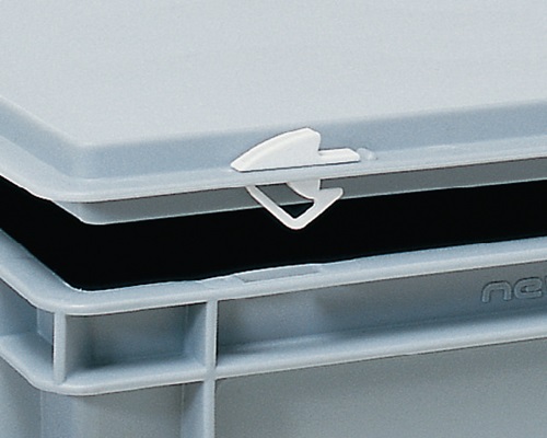 Schnappverschluss weiß f.Transport- u.Stapelbehälter 10 St./Beutel Schnappverschluss weiß f.Transport- u.Stapelbehälter 10 St./Beutel
