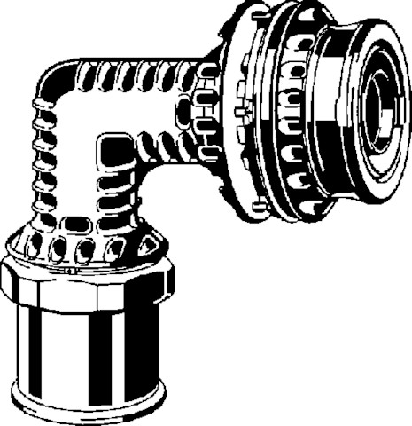 Viega Bogen 90 Grad SC Geopress K 9714.2TW in 63mm x Rp2 Kunststoff