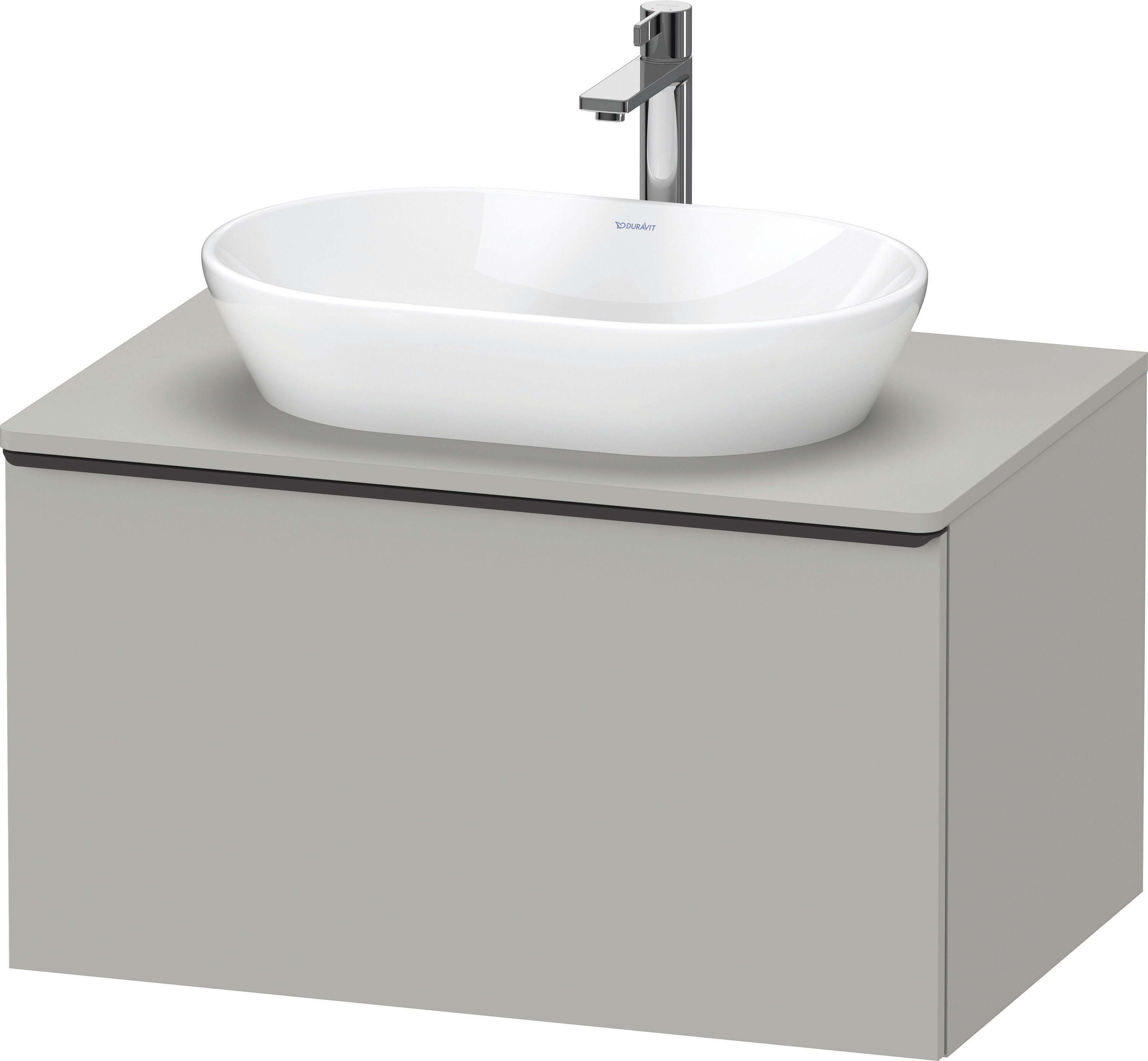 Duravit D-Neo,Kons-WTU,Ausz:1,Gr:Diam.Schwarz 800x550x459mm,Wandh,Betongrau Matt,Dek