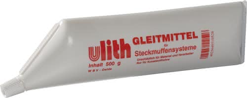 Gleitmittel weiß Einsatzgebiet f.Steckmuffensysteme 500ml Tube ULITH Gleitmittel weiß Einsatzgebiet f.Steckmuffensysteme 500ml Tube ULITH