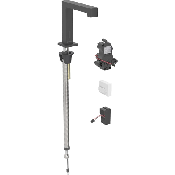 Geberit Brenta WT-Arm., Standmontage, Netz für UP-Funkt.Box, o.Misch., schwarz matt
