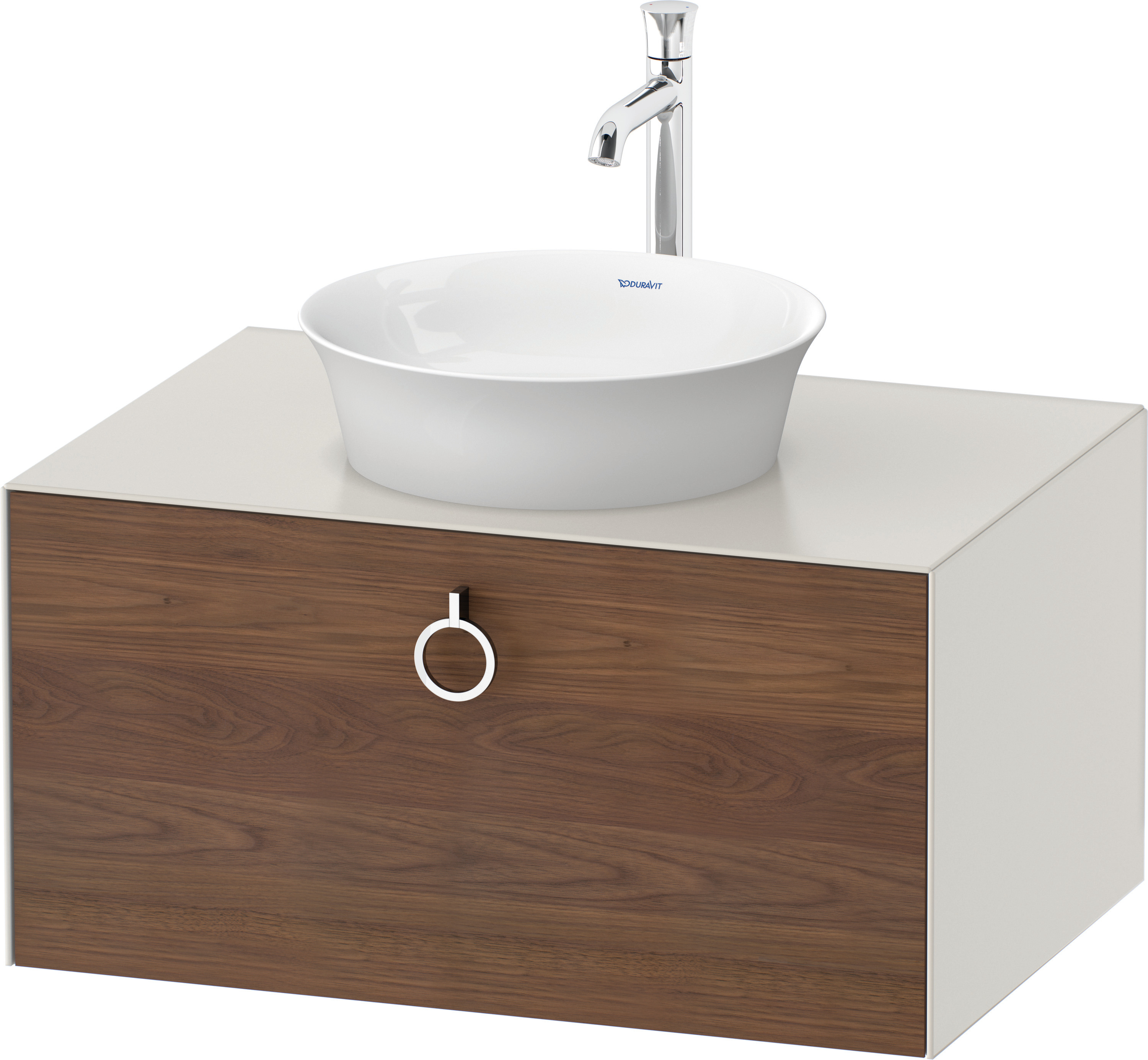 Duravit WTU wandh. White Tulip,1 Ausz.,mit Griff,408x800x550,A.Nussb.M./Nord.W.Sdm