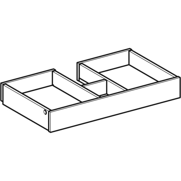 Geberit Innenschublade f. Unterschrank für WT Breite 60 cm, Acanto verkürzte Ausladung