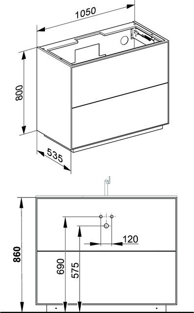 KE WUB Standm. Edition Lignatur 33350 Ker.-WT 2 Ausz. Eiche wi.