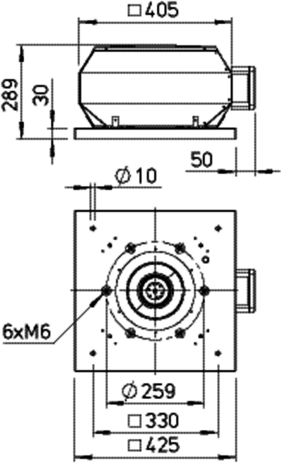 Helios VDW EC 200 Vertikal-Dachventilator, 1-PH, EC-Motor