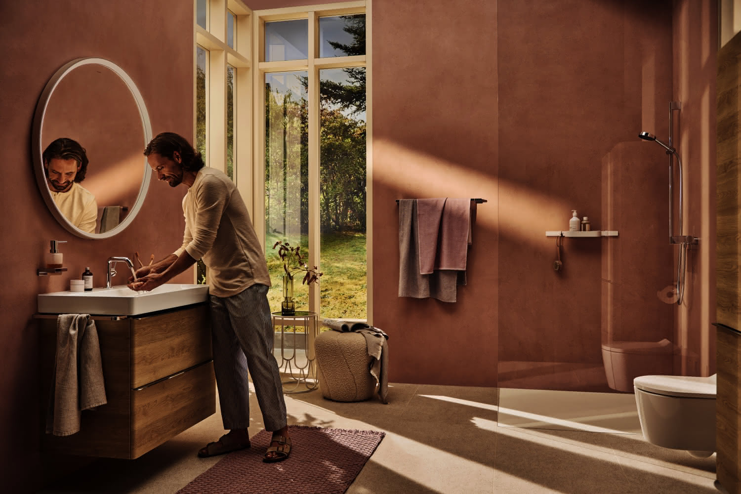 Hansgrohe WTM 110 Tecturis S Fine CoolStart mit Push-Open Ablaufgarnitur chrom