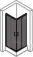 HP DA Classics 2 EasyEntry 4-Eck GT E2 110/110 H:2000 silber matt klar