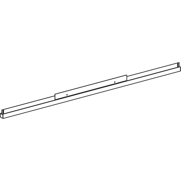 Geberit Lichtleiste un. f. Option Plus, eckig Lichtspiegel B:105cm, alu.