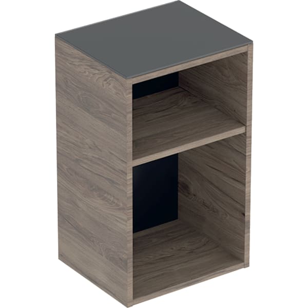 Geberit Smyle Seitenschrank, eckig, offen 36x60x29,9cm, Nussbaum