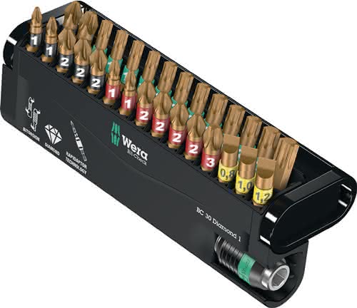 Bitsortiment Bit-Check Diamond 1 30-tlg.Schlitz/PH/PZD/TX WERA Bitsortiment Bit-Check Diamond 1 30-tlg.Schlitz/PH/PZD/TX WERA