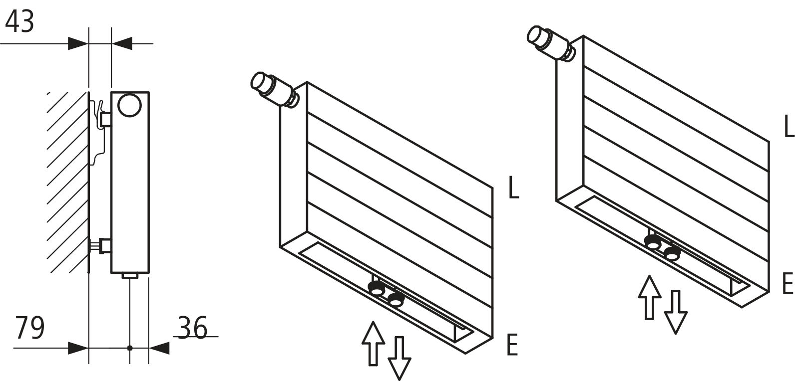 Kermi V-Heizwand HHV T20 BH630x72x4400 QN4519, RAL9016, 6 bar,o. Abd.,Ausf. re