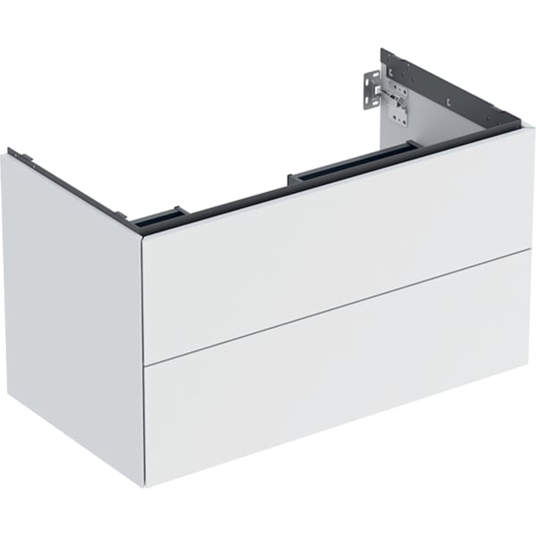 Geberit ONE Unterschrank für WT/-Platte 2 Schubl., 88,8x50,4x47cm, weiß matt
