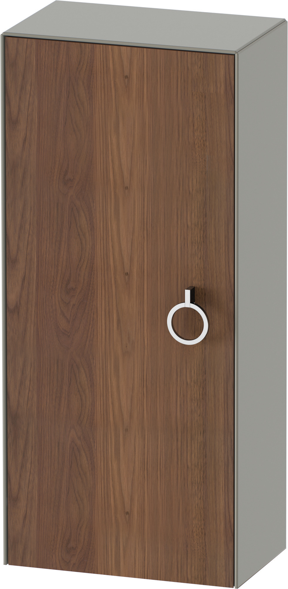 Duravit Halbhochschrank White Tulip,m.Griff TA l.,880x400x240,A.Nussb.M./St.ngr.Sdm