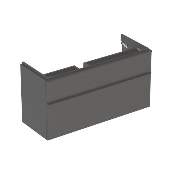 Geberit Smyle US für WT, eckig, m. 2 Schubl. 118,4x61,7x47cm, lava