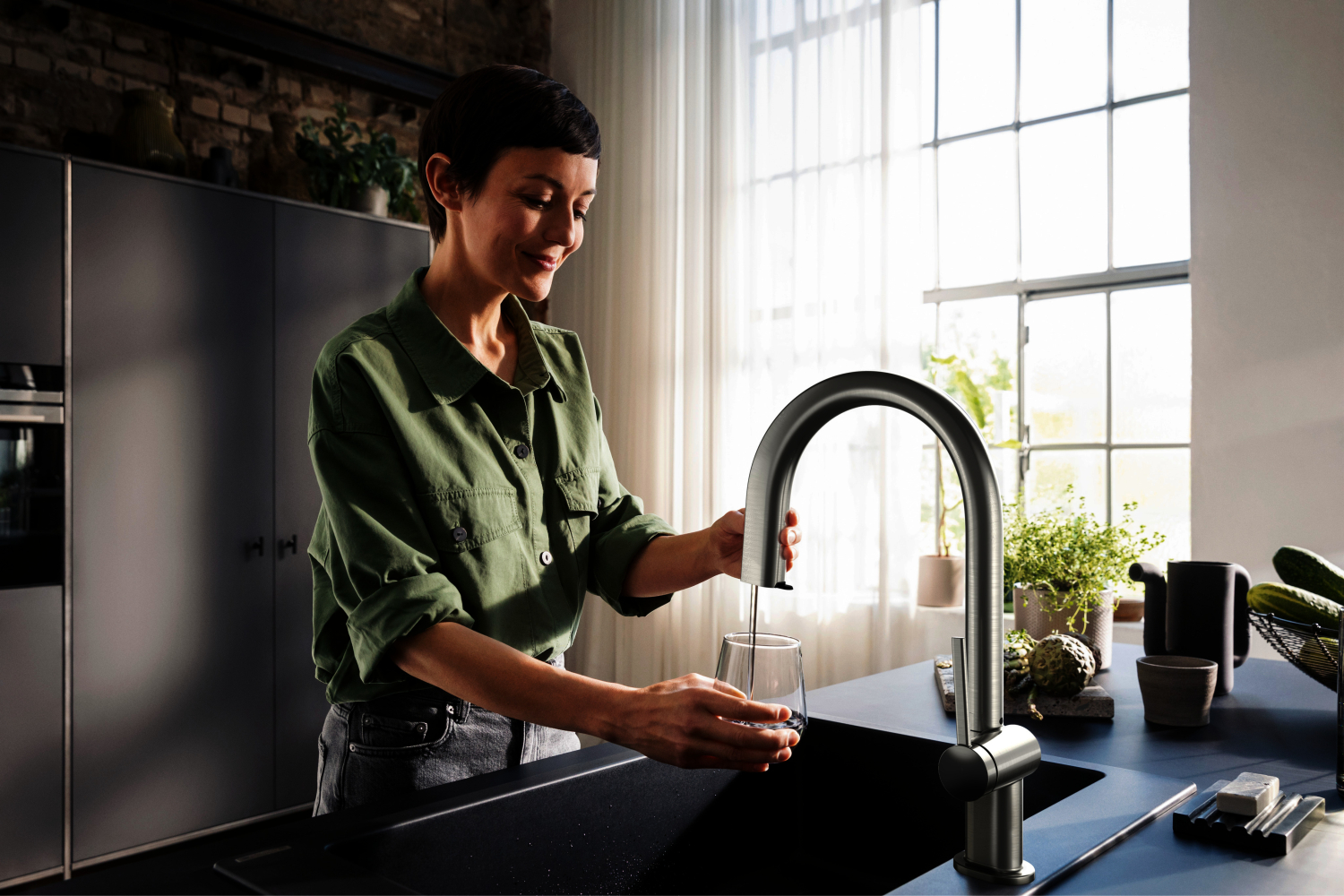 Hansgrohe SodaSystem 210 Aqittura M91 Ausziehauslauf 1j sBox Starter Set ST