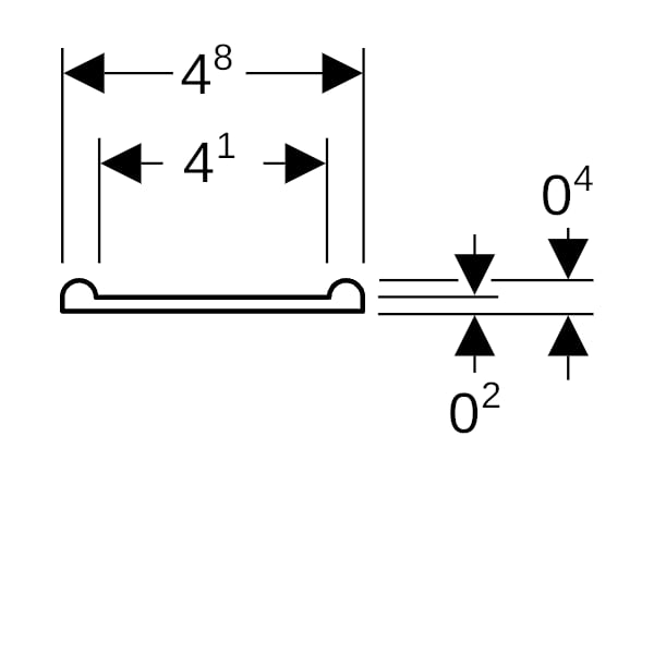 Geberit Einlegeband für Rohrschellen d200-315