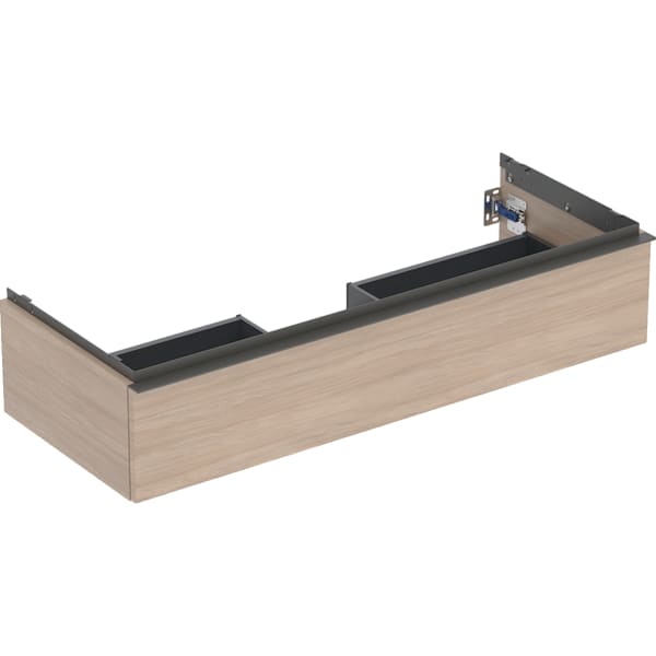 Geberit iCon Unterschrank für WT, 1 Schubl. 118,4x24,7x47,6cm, Eiche/Gr. Lava
