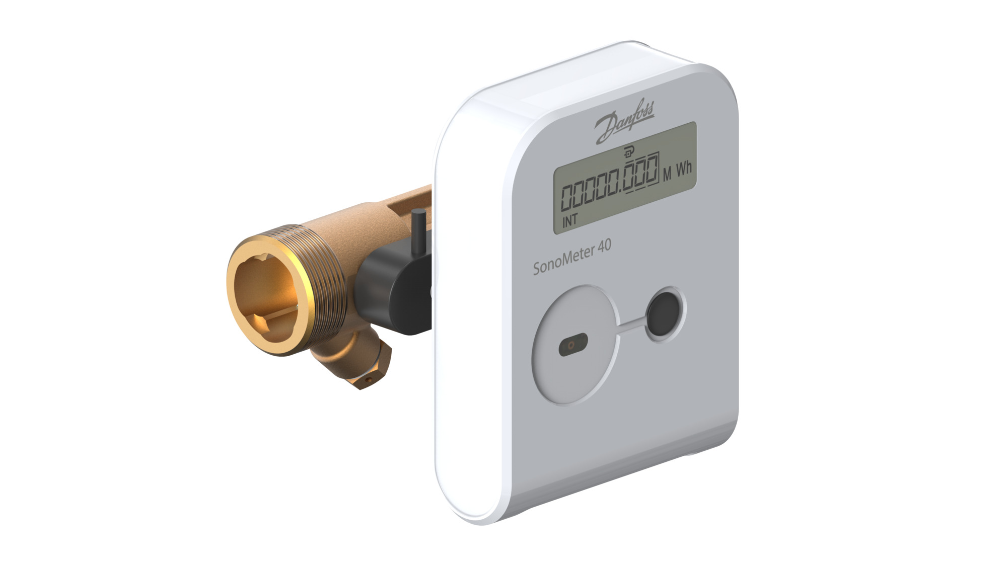 Danfoss Wärme-/Kältezähler SonoMeter 40 QP2,5 DN20 R PN25 24V Modbus Pu IP65 kWh