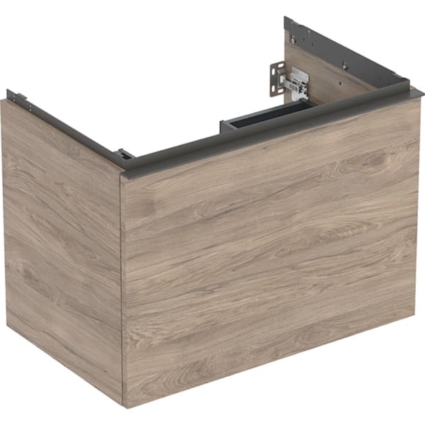 Geberit Acanto US für WT B:75cm, 1 Schubl. 1 i.Schubl., Nussbaum