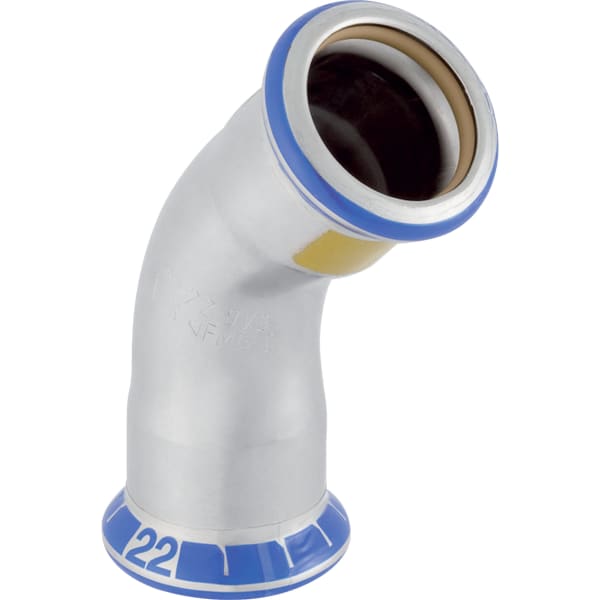 Geberit Mapress Edelstahl Bogen 45Gr d35 (Gas)