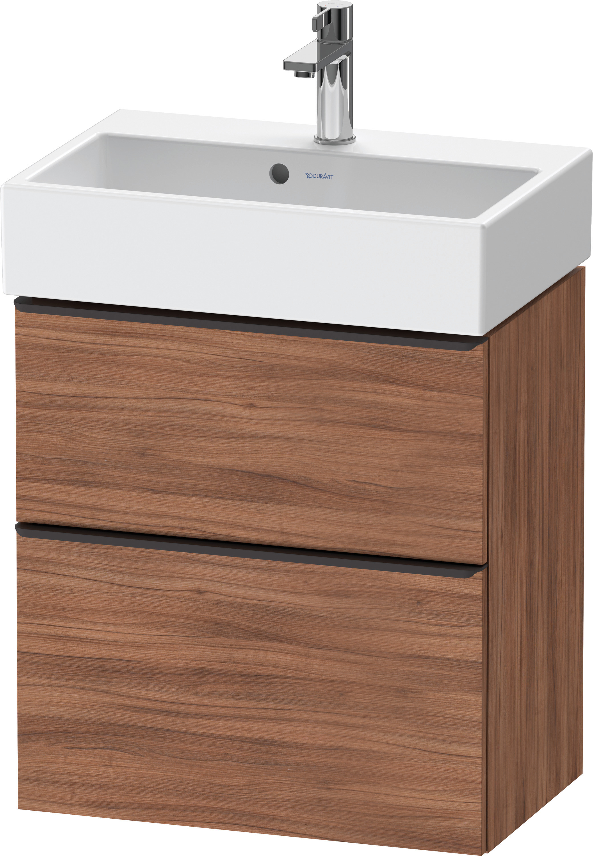 Duravit D-Neo WTU,Ausz:1,Schubk:1,GR:Dia.Schw 584x372x625mm,Wandh,Nussbaum Matt,Dekor