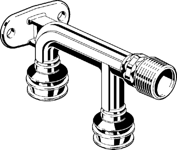Viega Doppelwandscheibe mit SC Raxofix 5325.6 in 16mmxR1/2x16mm Siliziumbronze