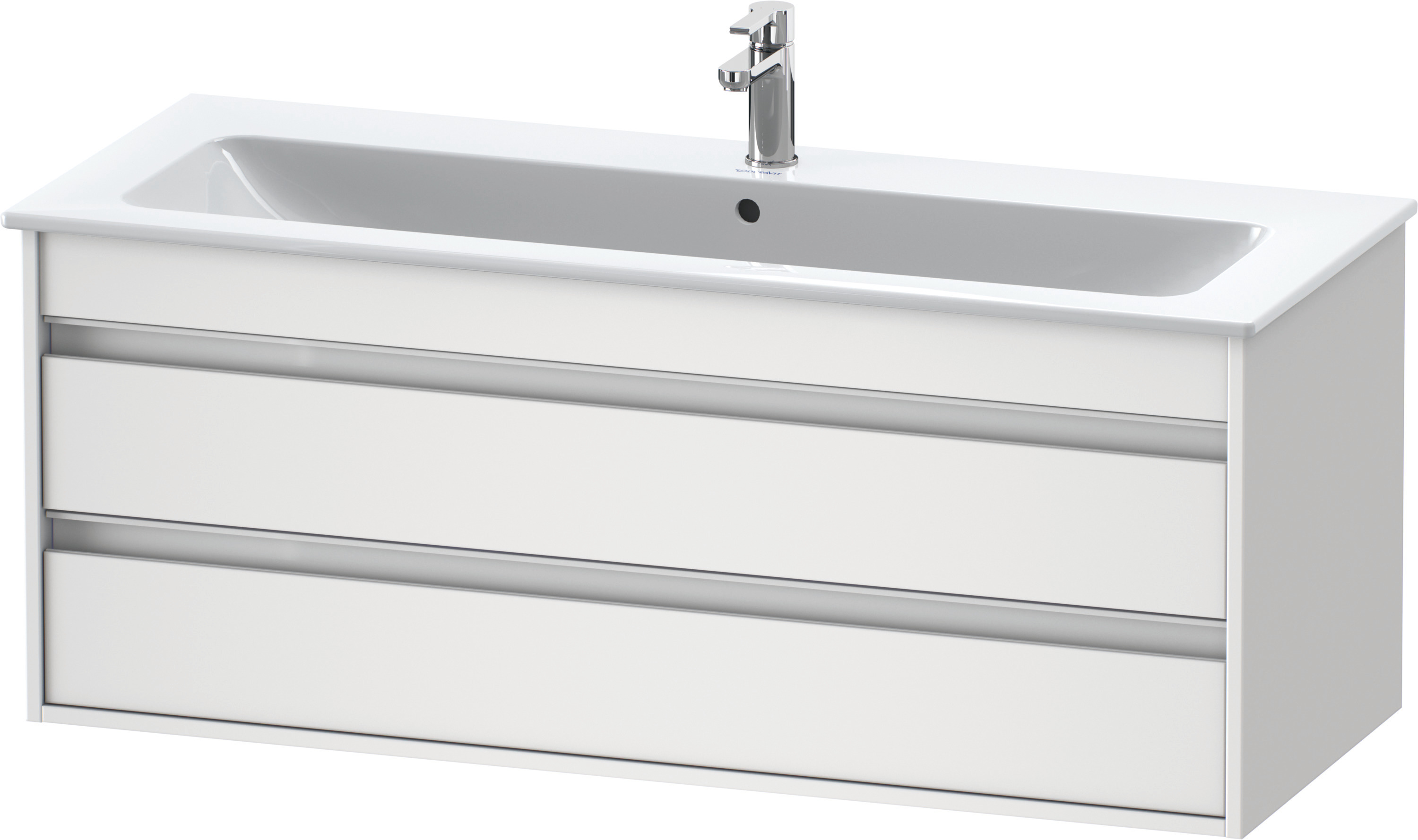 DU WTU Ketho f. ME by Starck, 2 Schubk. 480x1200x475mm, Weiß Matt