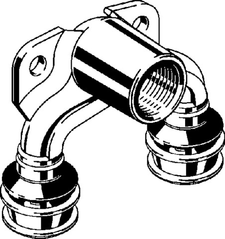 Viega Doppelwinkel Raxofix 5325.7 in 20mm x Rp1/2 Siliziumbronze