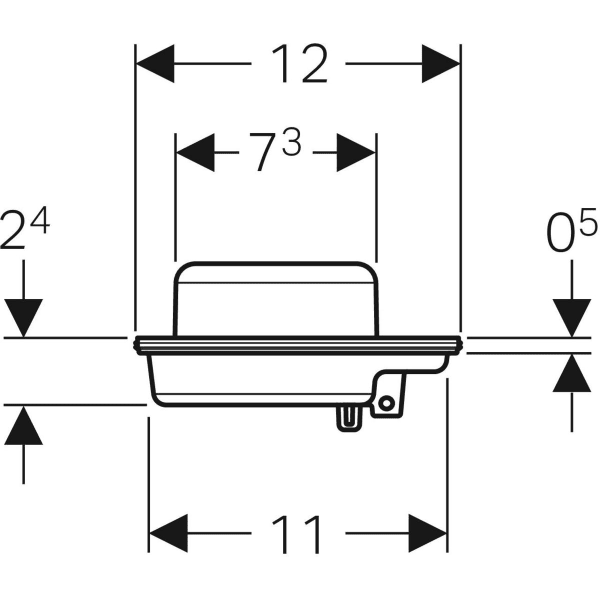 Geberit Siphoneinsatz Sperrwasserhöhe 27 mm