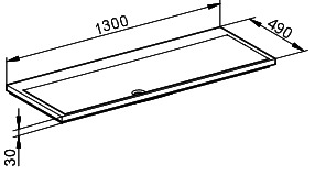 KEUCO Mineralguss-WT Royal Reflex 34081, ohne Lochbohrung, weiß