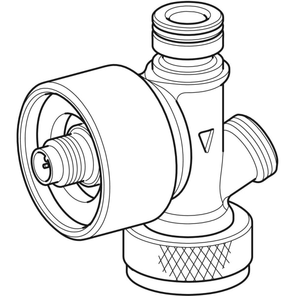 Geberit Volumenstromsensor intern, für Hygienesp. im UP-SPK für KW-Anschluss