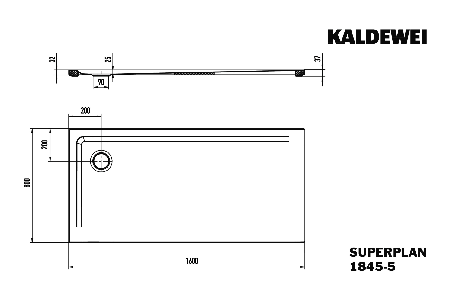 KA DW SUPERPLAN Mod.1845-5,800x1600mm, alpwe,SEC,Wt extrafl.
