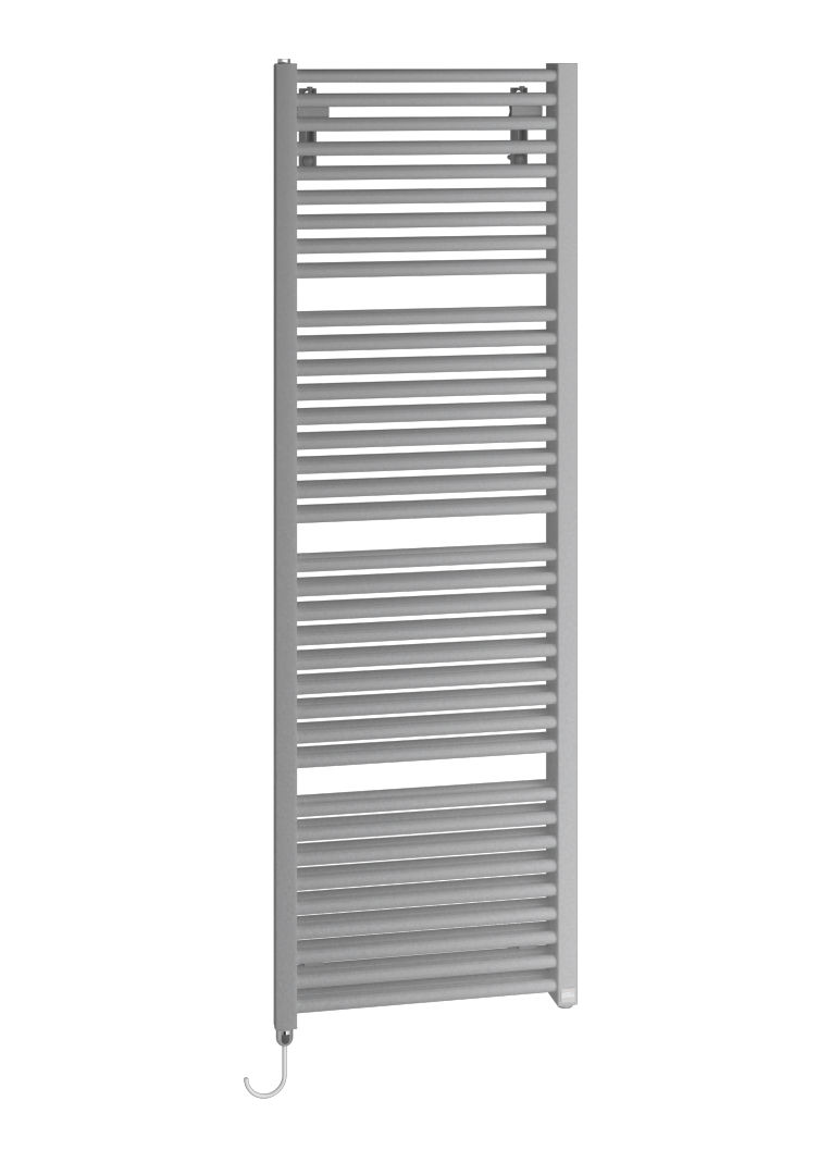 Kermi Duett -E BH1188x74x784mm P=1500W,glanzsilber,WRS weiß,links