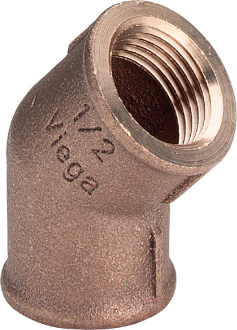 Viega Bogen 45 Grad 3120 in Rp2 Rotguss