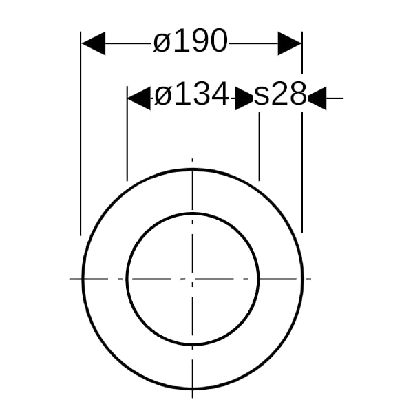 Geberit Rohrschott120 d110