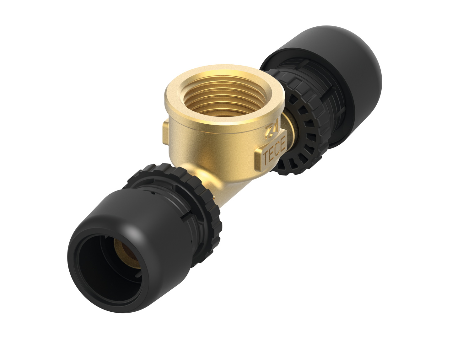 TECElogo-Ax T-Stück IG Dim. 16 x Rp 1/2" x 16, Siliziumbronze