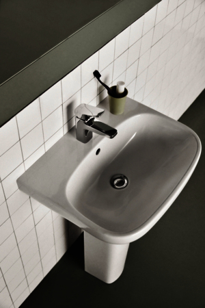 IS Waschtisch i.life A 1Hl. m.Ül. 600x480x150mm Weiß
