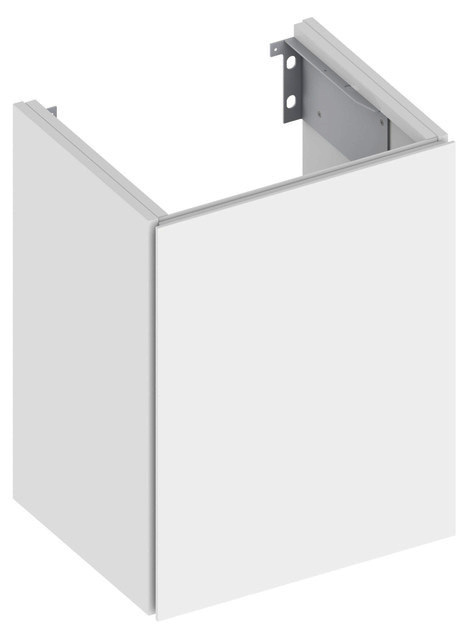 KEUCO WTU X-Line 33122, 1-trg.,Anschl.,re., inox/Glas inox, 460x605x380mm