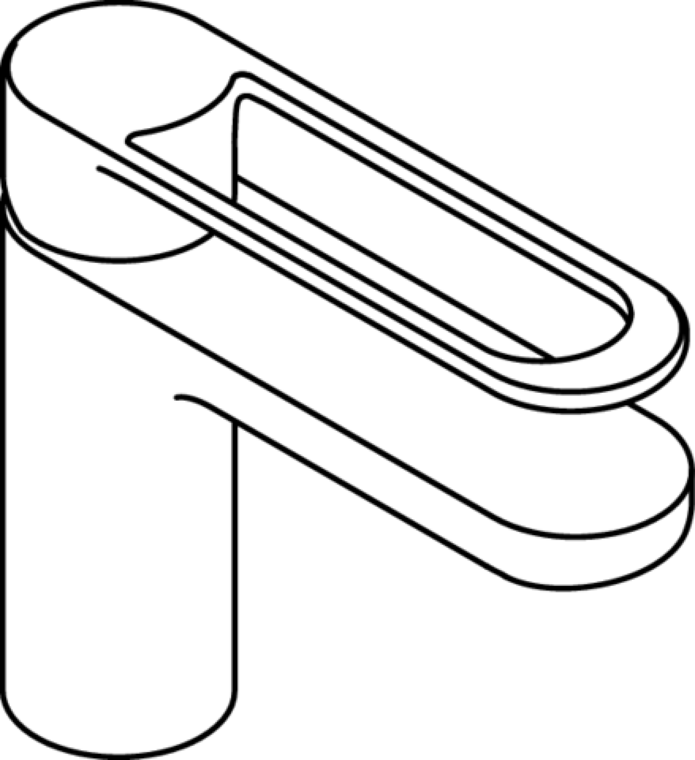 HEWI Einhebel-Waschtischmischer, verchomt, rund