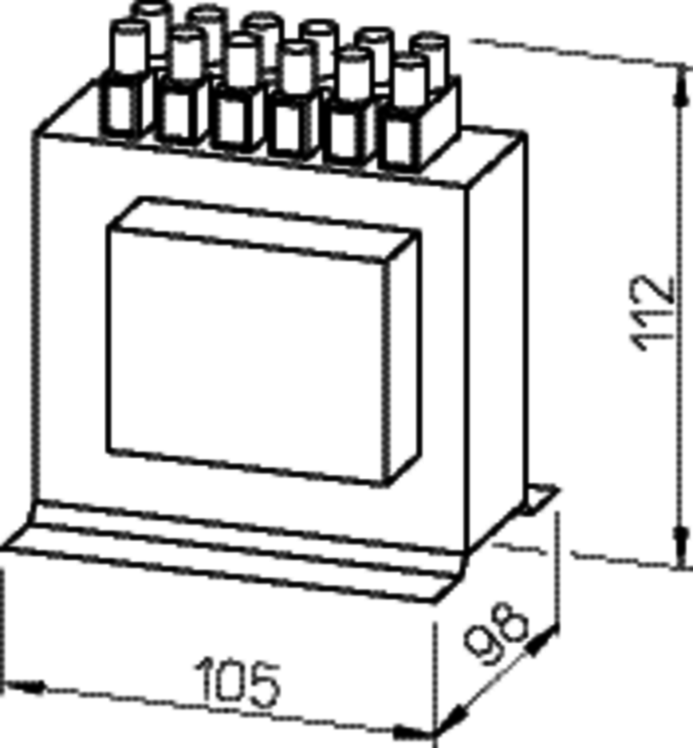 Helios TSSD 4 Drehzahl-Steuertrafo 3-PH 4,0 A, Satz=2 Stk. f.Schaltschrank