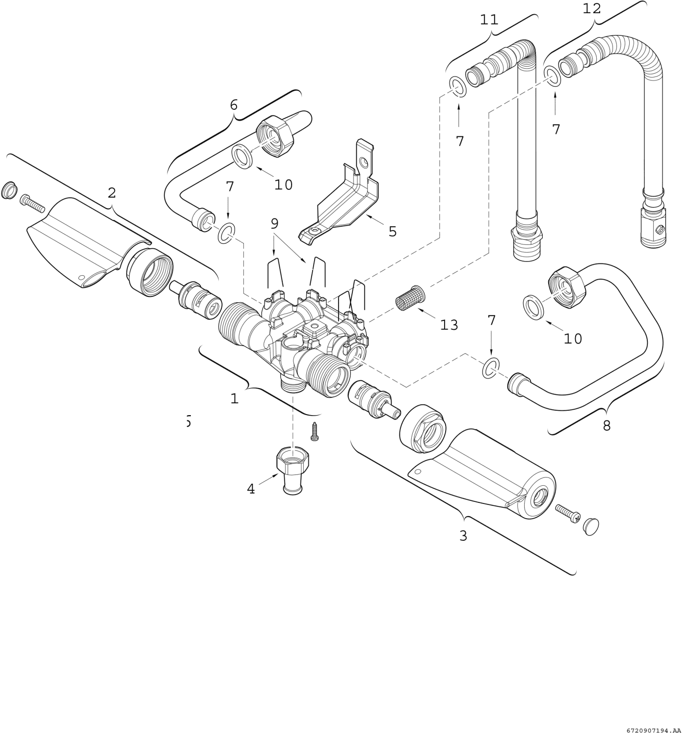 BOSCH Ersatzteil TTNR: 8738727933 Mischer-(CELSIUS)