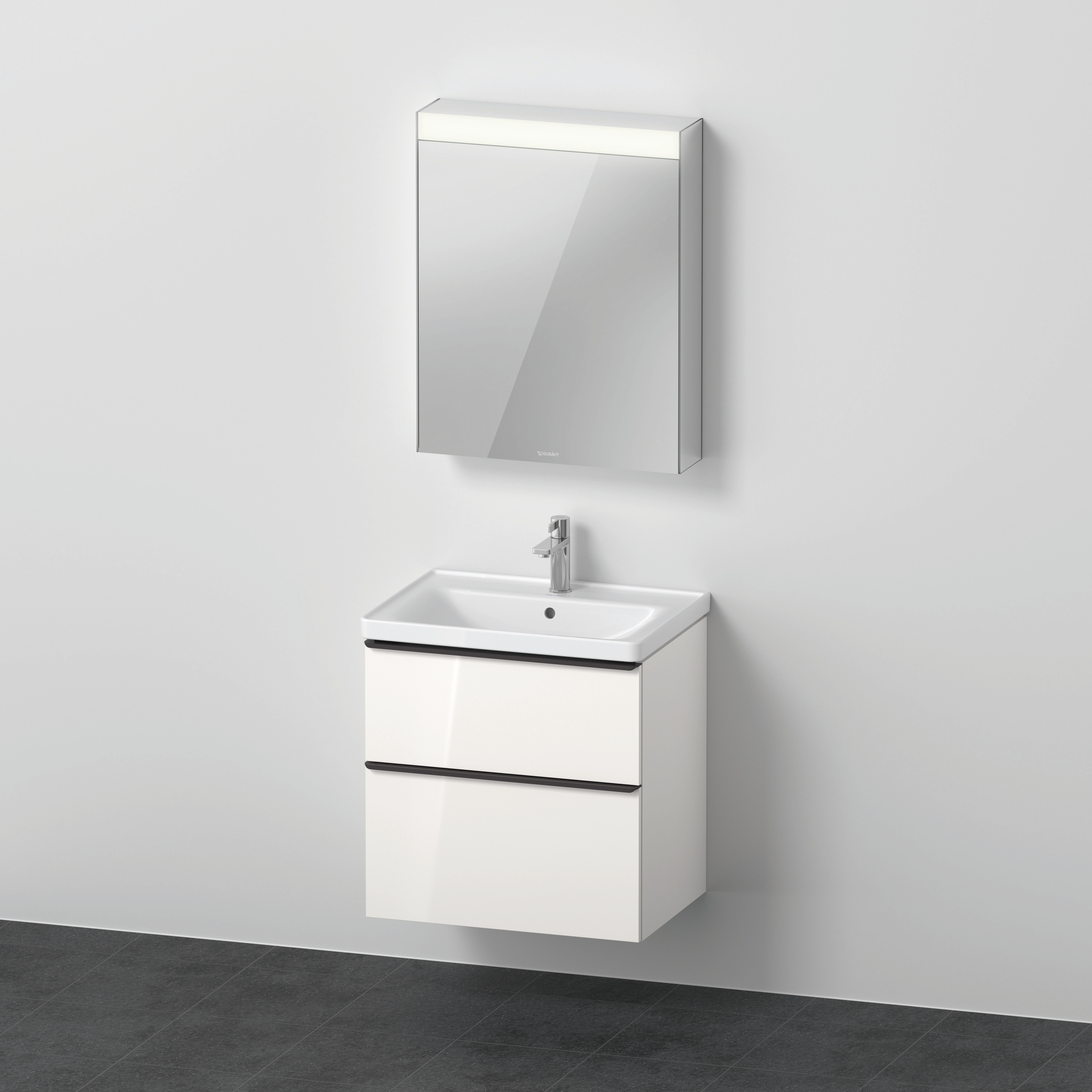 Duravit D-Neo Möbel-Set wandh. 650x480mm WT,WTU Ausz 1,SBK 1,SPS TA R,Weiß Hochg.