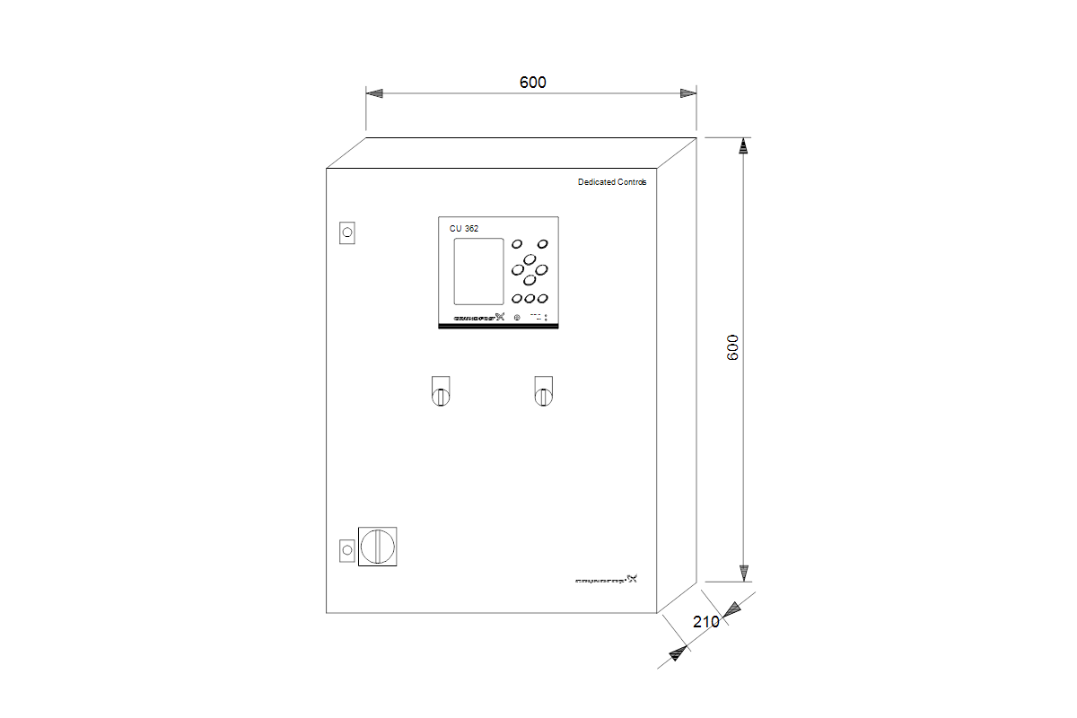GRUNDFOS Steuer- und Regelsystem Control DC 1x2,5-4,0 DOL 3x400 IM